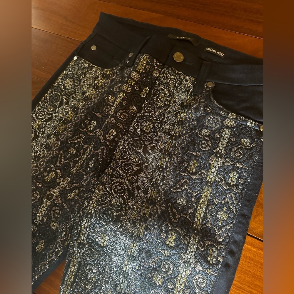7 For All Mankind x Malhia Kent sparkle threaded denim - Picture 2 of 4